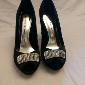 Elegant black stiletto shoes